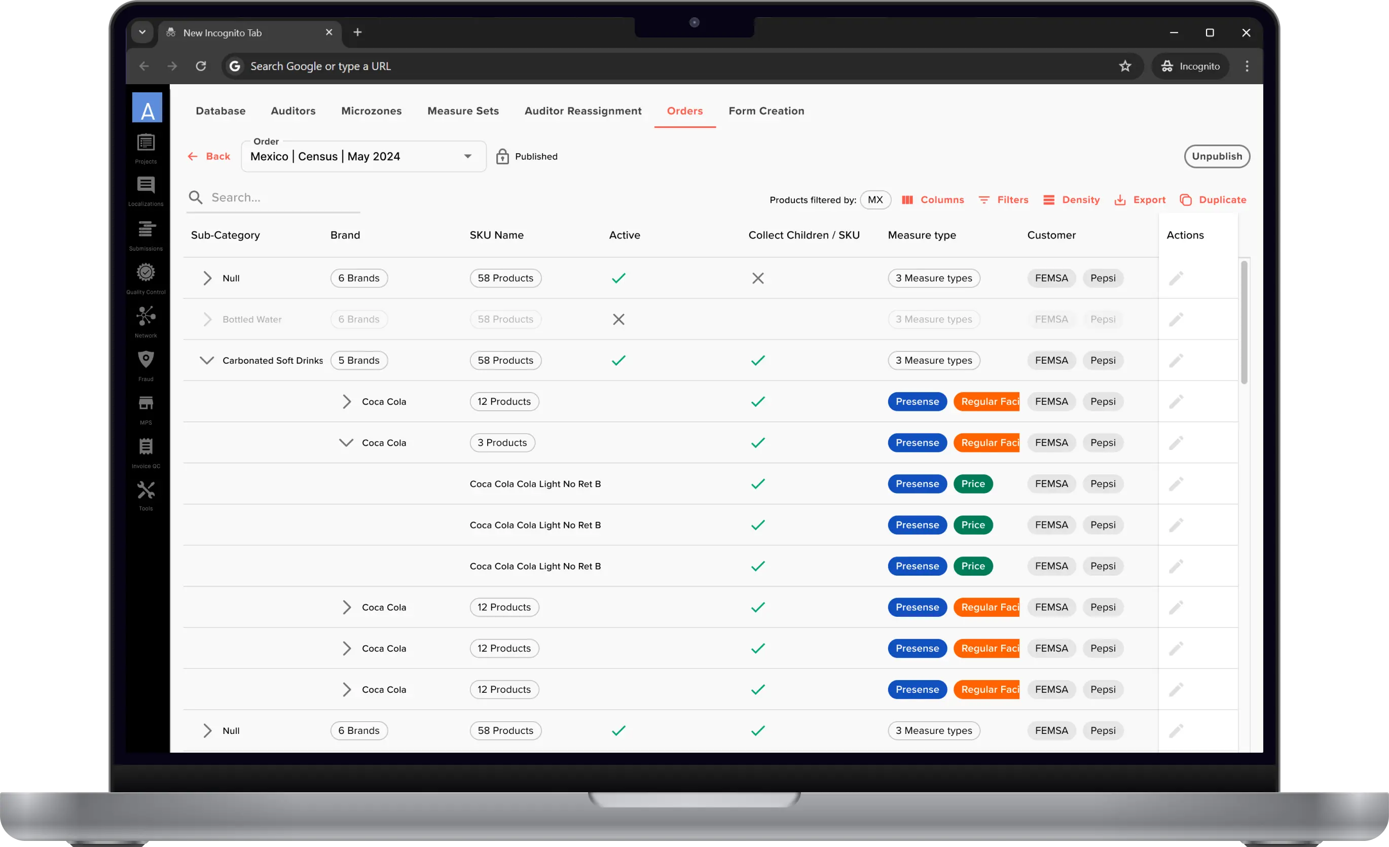 Data model management interface