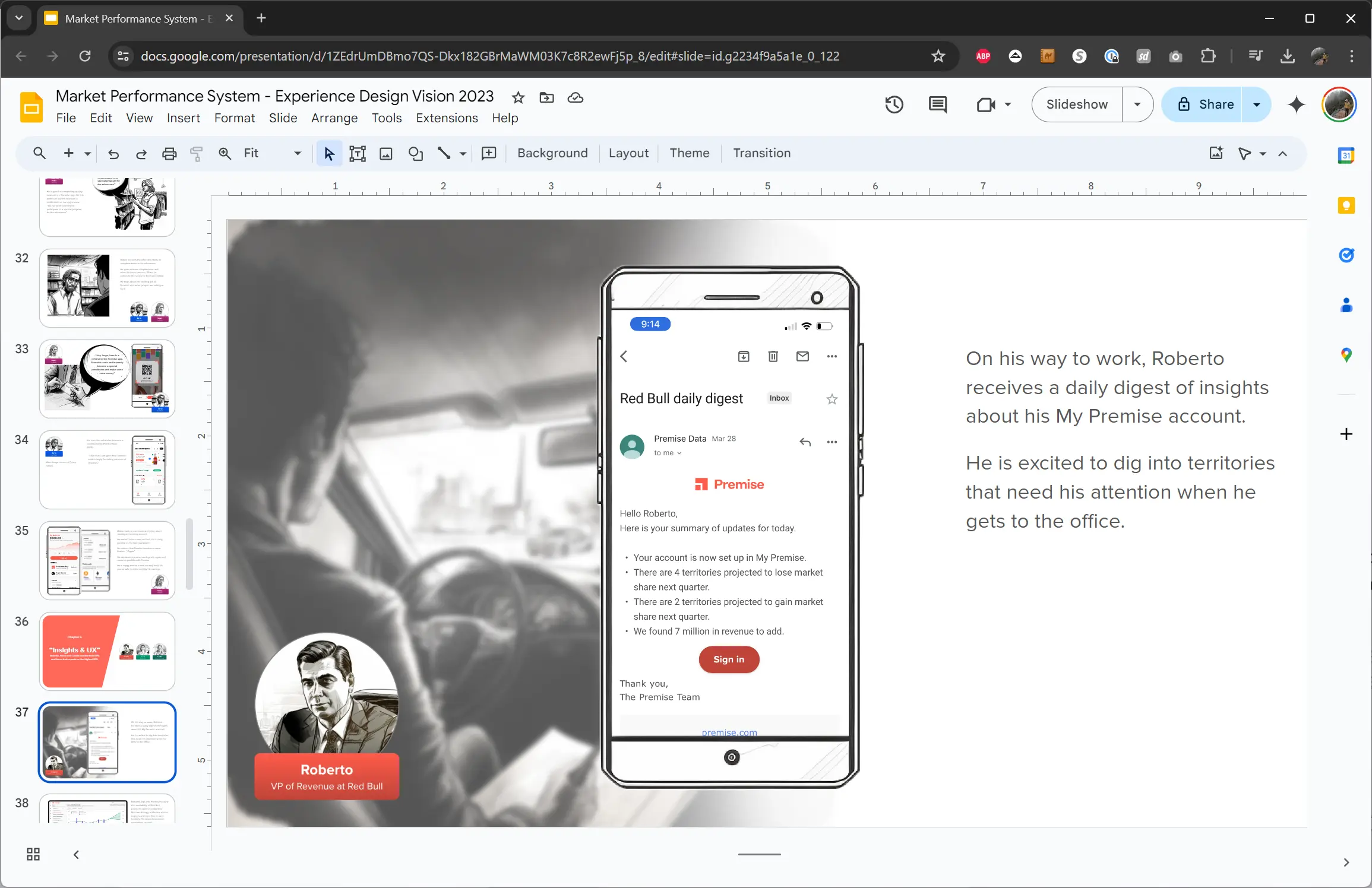 Design experience vision