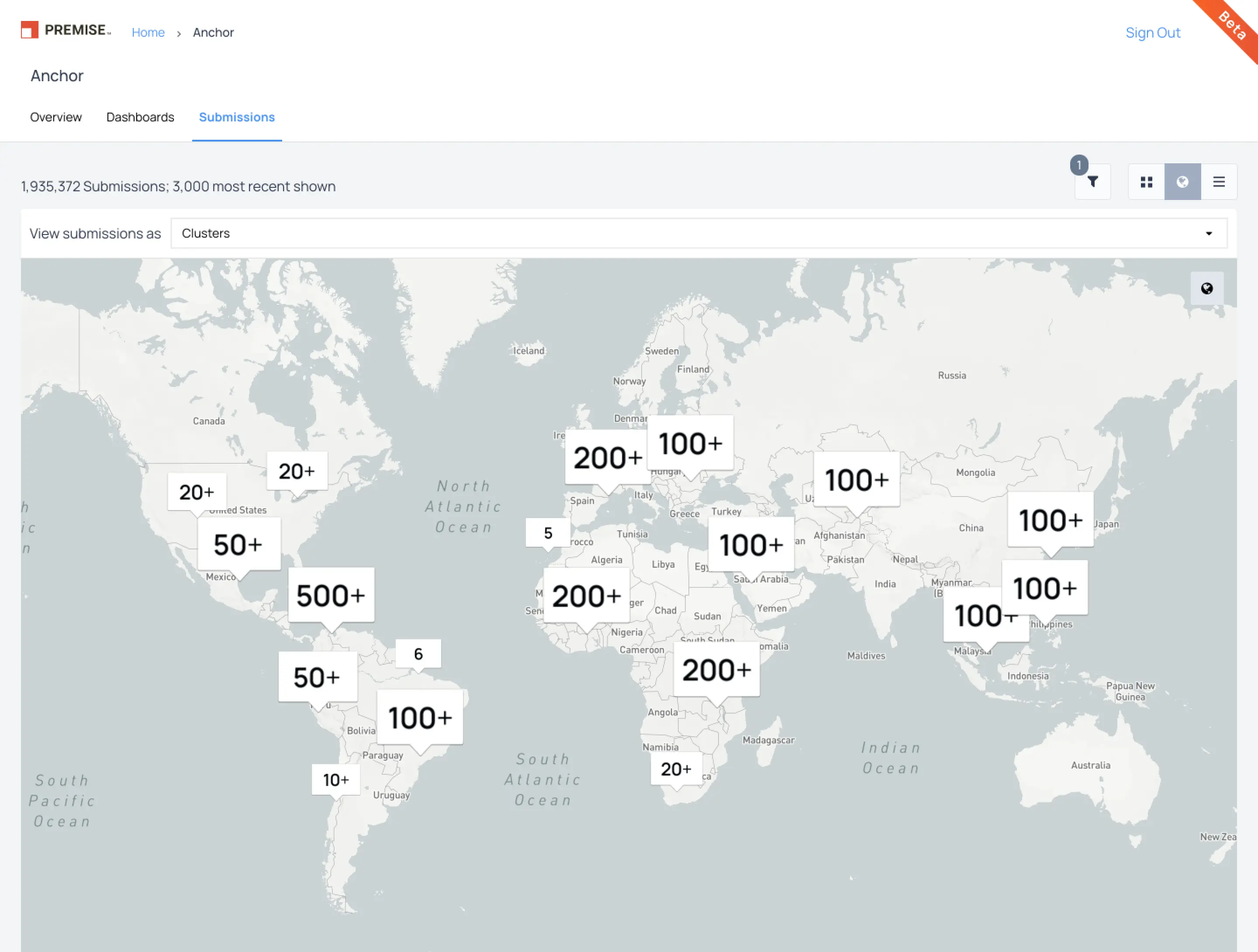 Web interface inconsistency example 4